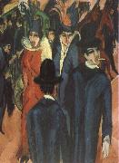 Ernst Ludwig Kirchner Gatuscen from Berlin oil on canvas